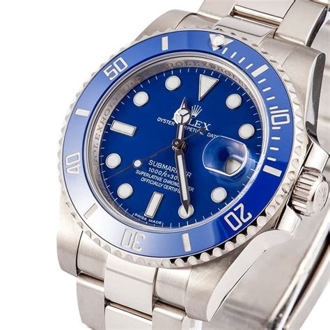 rolex 116619 price|Rolex submariner Smurf for sale.